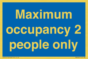 MA6042: Maximum occupancy 2 people only