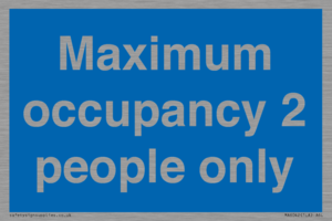 MA6042: Maximum occupancy 2 people only