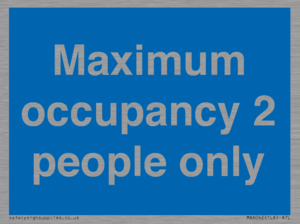 MA6042: Maximum occupancy 2 people only