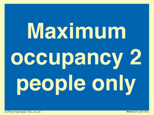 MA6042: Maximum occupancy 2 people only