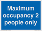 MA6042: Maximum occupancy 2 people only