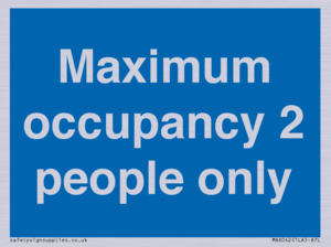 MA6042: Maximum occupancy 2 people only