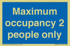 MA6042: Maximum occupancy 2 people only