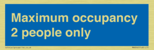 MA6042: Maximum occupancy 2 people only