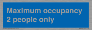 MA6042: Maximum occupancy 2 people only