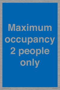 MA6042: Maximum occupancy 2 people only