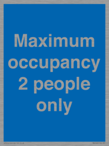 MA6042: Maximum occupancy 2 people only