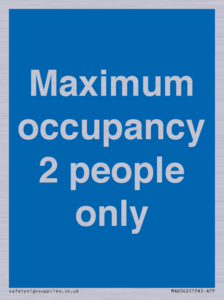 MA6042: Maximum occupancy 2 people only