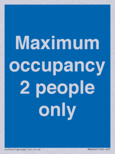MA6042: Maximum occupancy 2 people only