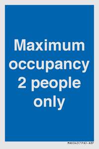 MA6042: Maximum occupancy 2 people only