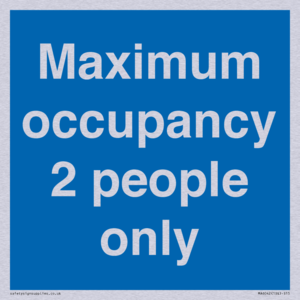 MA6042: Maximum occupancy 2 people only