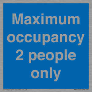 MA6042: Maximum occupancy 2 people only