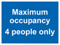 MA6043: Maximum occupancy 4 people only