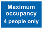 MA6043: Maximum occupancy 4 people only