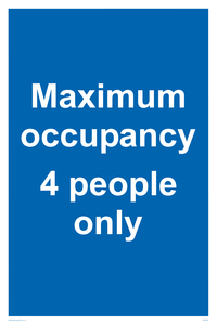 MA6043: Maximum occupancy 4 people only