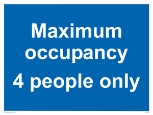 MA6043: Maximum occupancy 4 people only