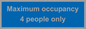 MA6043: Maximum occupancy 4 people only