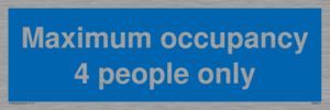 MA6043: Maximum occupancy 4 people only