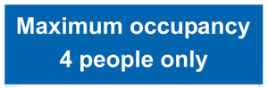 MA6043: Maximum occupancy 4 people only