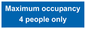 MA6043: Maximum occupancy 4 people only