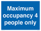 MA6043: Maximum occupancy 4 people only