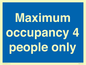 MA6043: Maximum occupancy 4 people only