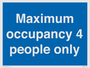 MA6043: Maximum occupancy 4 people only