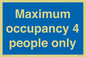 MA6043: Maximum occupancy 4 people only