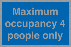 MA6043: Maximum occupancy 4 people only