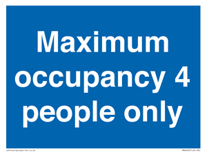 MA6043: Maximum occupancy 4 people only