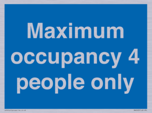 MA6043: Maximum occupancy 4 people only