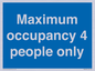 MA6043: Maximum occupancy 4 people only