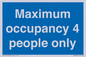 MA6043: Maximum occupancy 4 people only