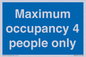 MA6043: Maximum occupancy 4 people only