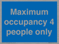 MA6043: Maximum occupancy 4 people only