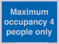 MA6043: Maximum occupancy 4 people only