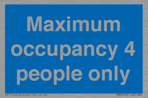 MA6043: Maximum occupancy 4 people only