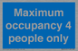 MA6043: Maximum occupancy 4 people only