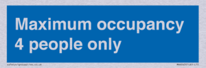 MA6043: Maximum occupancy 4 people only