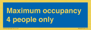 MA6043: Maximum occupancy 4 people only