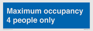MA6043: Maximum occupancy 4 people only