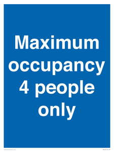 MA6043: Maximum occupancy 4 people only