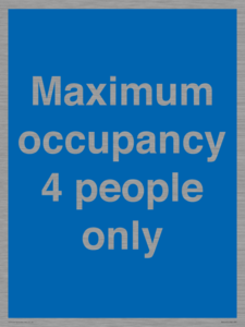 MA6043: Maximum occupancy 4 people only
