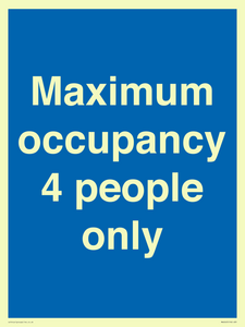 MA6043: Maximum occupancy 4 people only