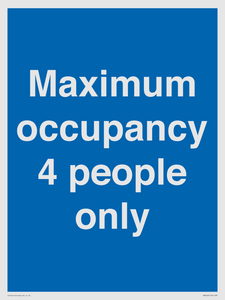 MA6043: Maximum occupancy 4 people only