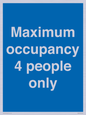 MA6043: Maximum occupancy 4 people only