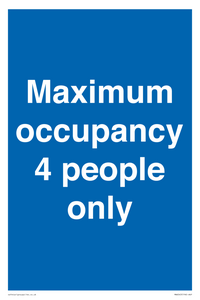 MA6043: Maximum occupancy 4 people only