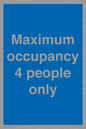MA6043: Maximum occupancy 4 people only