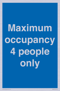 MA6043: Maximum occupancy 4 people only