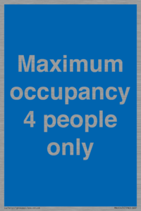 MA6043: Maximum occupancy 4 people only